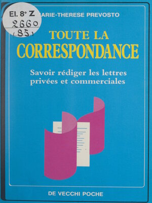 cover image of Toute la correspondance